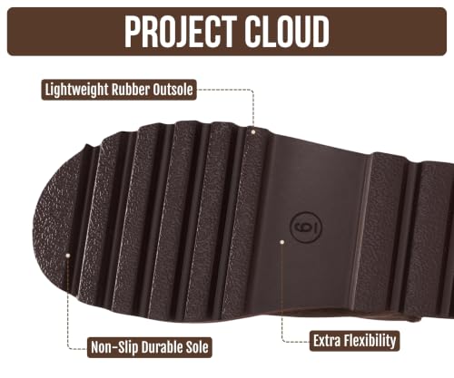 Image of Project Cloud 100% Genuine Leather Platform Ankle Boots for Women | Memory Foam Insole Lightweight Winter Booties - Womens Casual Footwear Fall Shoes - Fashionable Womens Boots with EVA Outsole