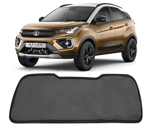 Image of Autofact Dicky Curtain for Nexon 2017-2022 | Custom Fit Rear Windshield Sunshade | UV & Heat Protection | Foldable Mesh | Privacy & Cooling Car Accessory