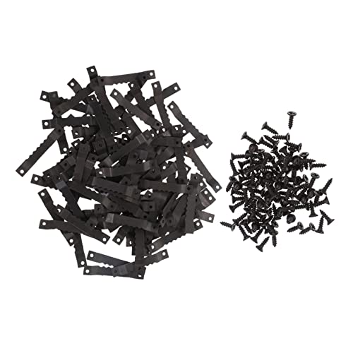 Image of Homoyoyo 100pcs Serrated Picture Hanger Hooks for Easy Picture Hanging Wall Art Hardware for Home Office and School Use Non-Deformation and Impact Resistant