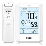 LICHI Indoor Outdoor Wireless Thermometer