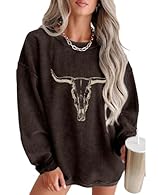 Material: This cow skull sweatshirt is made of 65% cotton 35% polyester. The vintage western cowgirl top is super soft to touch and comfortable to wear. The vintage cowgirl pullover won’t shrink or discolor after wash. You’ll have a fabulous wearing ...
