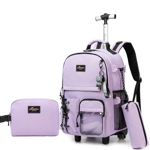 HTgroce Cartable a Roulette Fille Lycée Sac Dos...