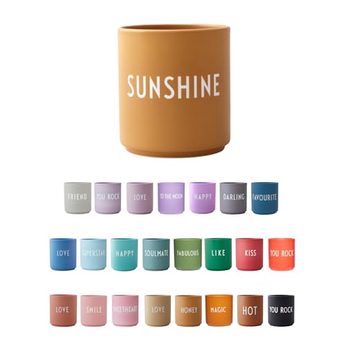 Design Letters Lieblingsbecher Senf SUNSHINE Tasse | Weihnachten, Weihnachtsdeko, Weihnachtsgeschenke für Frauen, Männer | Kaffeetassen Weihnachtsgeschenke Kleinigkeiten | Kaffeebecher Porzellan