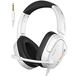 NUBWO HG04L Gaming Headset for PS5/PS4, Xbox Series X|S/Xbox One, Switch – 250g Lightweight, Clear Unidirectional Mic, Soft Memory Earmuffs, 3.5mm Jack for Gaming & Work