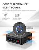 BOSGAME E4 Home-Office-Mini PC, Ryzen 5 3550H (do 3,7 GHz, lepszy od N150), 16 GB RAM DDR4, SSD NVMe 512 GB, Mini Komputer, potrójny ekran 4K, HDMI, USB-C, DP, podwójne LAN, Wi-Fi 5, BT 5.0