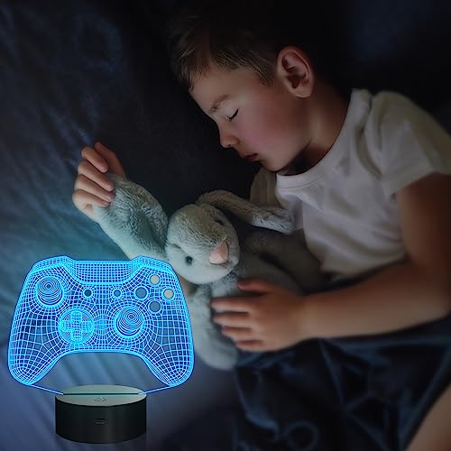 Attivolife-Gamepad-3D-Illusion-Lamp-Controller-Night-Light-with-Remote-Control-Timer-16-Color-Changing-Desk-Lamp-Kids-Gamer-Room-Decor-Plug-in-Best-Cool-Festival-Birthday-Gift-for-Boy-Men