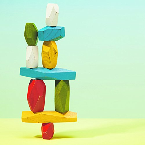 Areaware Balancing Blocks, Multi-Color, 6"X 2" X 1.5" #TOP5