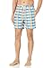 Kanu Surf Men's Byron Plaid Swim Trunks, Blue/Orange, Medium