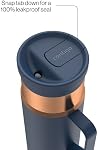 Contigo SnapSeal 20 oz Tasse de voyage avec poignée latérale - Acier inoxydable à aspirateur pour café chaud & Thé ou boissons froides BPA & Sécurisant pour lave-vaisselle sans plomb