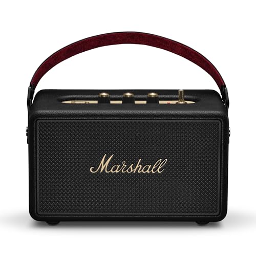 Marshall Kilburn III Bluetooth Enceinte Portable avec Plus de 50 h d’autonomie - Noir et Laiton