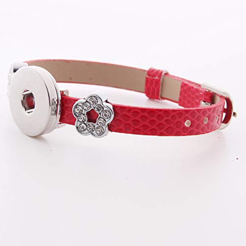 Ginooars 18Mm Slide Snap Button Accessory For Interchangeable Snaps For Noosa Chunk Necklaces, Rings,Jewerly & Bracelet Pack Of 5 #TOP6