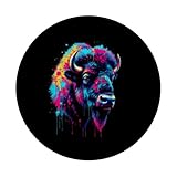 Zoom IMG-2 american bisonte colorato pop art