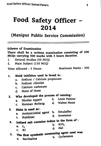 Image of Food Safety Officer - 2025 ( Previous Years' Solved Paper 7th Edition) [Paperback] Dr.Lalita Gaur
