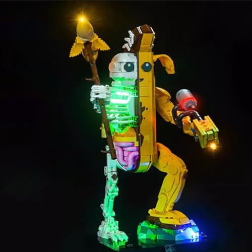 LED Lighting Kit Compatible with Lego 77072 Skeleton Banana Man Series LED Light Set (Model Kit Not Included - Lighting Components Only) (Remote Control Style)
