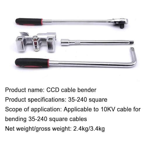 Doblador de alambre manual para curvar secciones de 35-240 mm² sin dañar los componentes 6