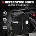 Hycline Waterproof Bike Panniers Bag: Bicycle Rear Rack Bags 28L Large Capacity with Dual Carrying Handle and Shoulder Strap for Commuting Cycling Traveling Touring Shopping - 2PCS