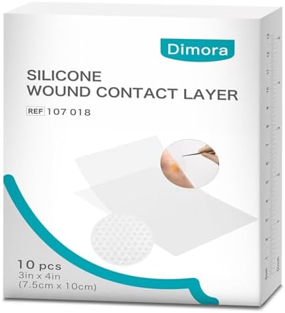 Dimora Silicone Wound Contact Layer, Non-adhering Dressing, Trans...