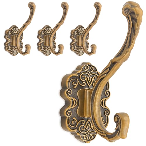 RIXIGOOD Vintage Coat Hooks Wall Mount, Unique Heavy Duty Wall