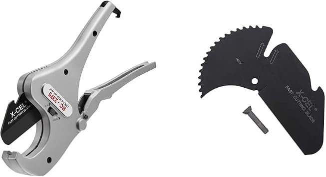 RIDGID RC-2375 Ratchet Action 2 Pipe and Tubing Cutter, Chrome, Small - 30088 & 30093 RCB-2375 Replacement PVC Pipe Blade 2