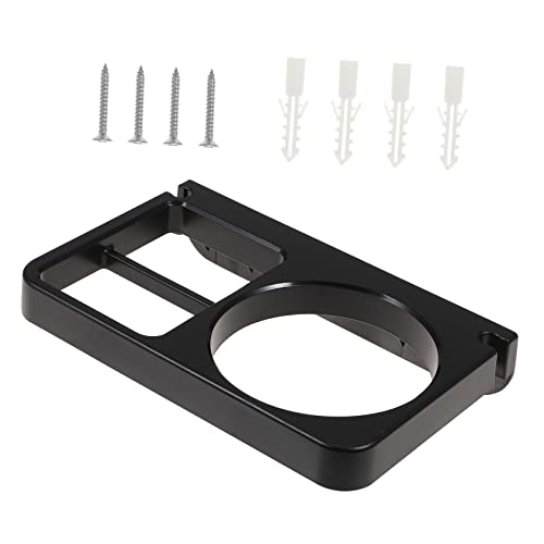 Beavorty Wall Mounted Hair Dryer Holder Durable Storage Rack for Blow Dryer Easy Installation Space Saving Design Cable Management Slot for Bathroom Organization