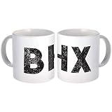 United Kingdom Birmingham Airport BHX : Gift Mug Airline Travel Pilot AIRPORT - White