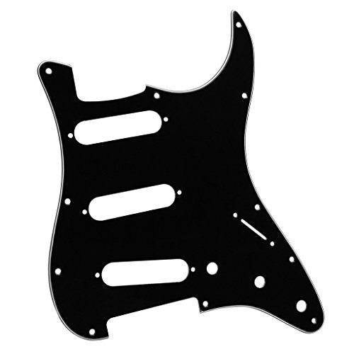 IKN Pickguard de guitare de style SSS à 11 trous avec vis de montage pour guitare mexicaine/américaine moderne FD… - Les Beatles, Paul McCartney, John Lennon, RIngo Starr, George Harrison IKN Pickguard de guitare de style SSS à 11 trous avec vis de montage pour guitare mexicaine/américaine moderne FD… – Image 6