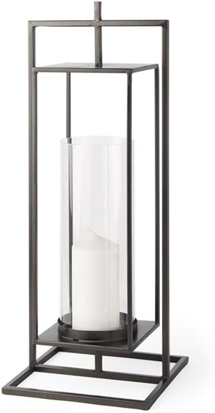 Mercana Furniture & Decor 68438-Albus I (Large) Candle Holder, Matte-Black