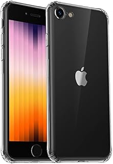 Migeec For iPhone SE 2022/2020 Generation iPhone 8/7 Case - Crystal Clear Hybrid Material Covers Air Cushion Gel Bumper Full Protection for iPhone SE 2022/2020/7/8