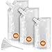 Premium Plastic Flasks For Liquor - Flask for Fun - Plastic Flask & Booze Smuggler - Hidden Flasks For Liquor - by Zulay