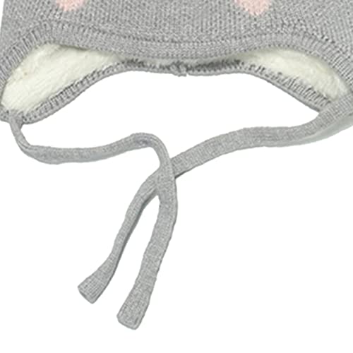 Conjunto de duas peças de chapéu de malha infantil plus quente duas peças conjunto de cachecol infan
