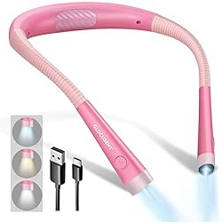 Bsdgeclogy Book Light, 3-Color & 9-Brightness Reading Light, Bendable - View #9