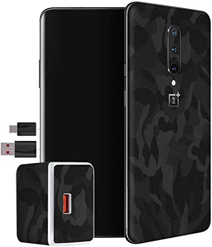 FuttPatti OnePlus 7 PRO Military Camouflage Skin Wrap Sticker (Back & r Combo, Black)