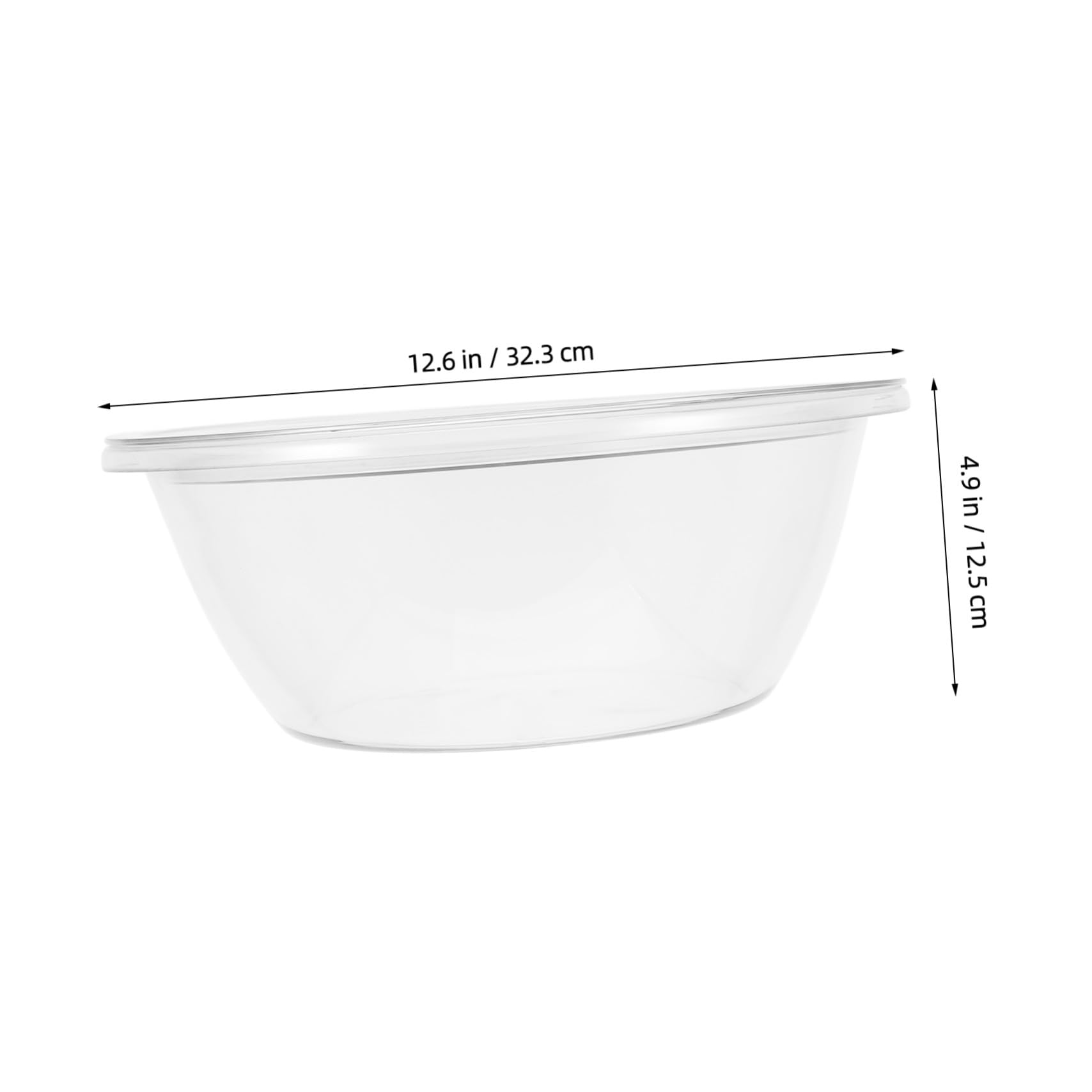 Gatuida Ciotola da Impasto con Coperchio, Plastica, Profonda, Grande