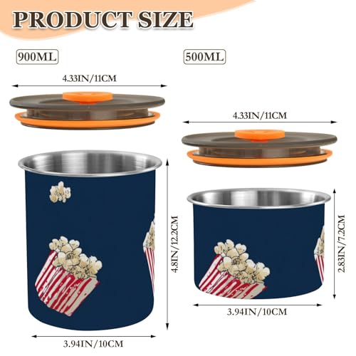 Contenedor hermético para café acero inoxidable 500 ml miniatura 3