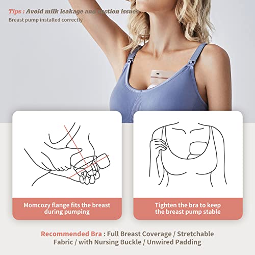 Bomba de Extração sem fio para o peito com 3 modos, 9 níveis, visor LCD, função de armazenamento ind