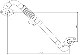 Brandneu Wahler 665104D Rohr, AGR-Ventil