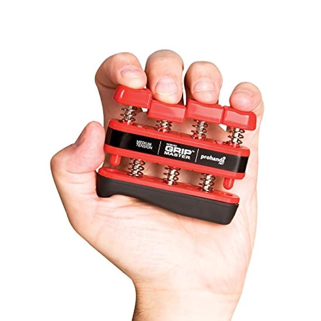 Gripmaster Hand Exerciser, Finger Exerciser (Hand Grip Strengthener), Spring-Loaded, Finger-Piston System, Isolate & Exercise Each Finger