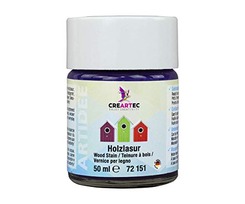 CREARTEC - Holzlasur-Set Standard - 6 Farben im Set - 6x50ml (300ml) - Made in Germany