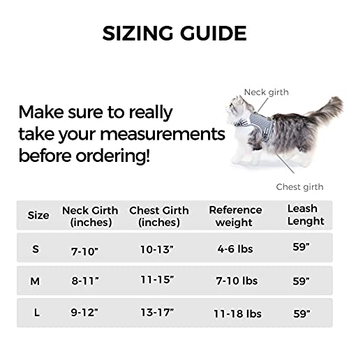 pangdi Cat Harness and Leash Escape Proof Large Maine Coon Cat Leash and Harness Set Small Kitten Harness Travel Kitty… - Image 6