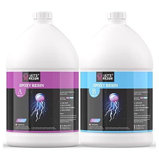 LET'S RESIN Epoxy Resin Kit, 2 Gallon Epoxy Resin for Deep Pour,Bubble Free & Crystal Clear Casting Resin,Fast Curing Resin for Table Top, Countertop, River Table, Wood, Jewelry Making,Art,Craft