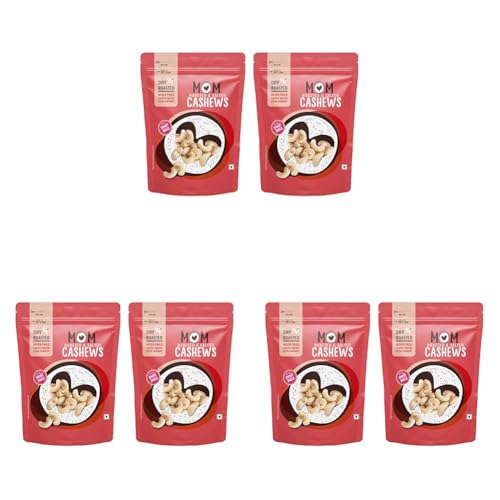 Image of MOM - Meal of the Moment, Roasted Cashew, 46g / 48g(Pack of 6) - Rich source of fiber | High in Protein | Smart Snack | Dry Fruit