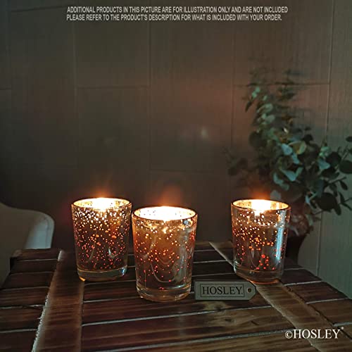 Hosley 11.50 Inch High White Wedding Unity Candle Set Includes 1 Pillar And 2 Taper Candles And Hosley Set Of 6 Premium Scented (Rose) Glass Filled Votive Candles In Gift Box #TOP3