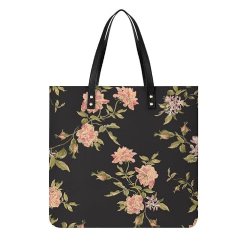 Pivoines roses femmes sac à main shopper sac à bandoulière tote bag