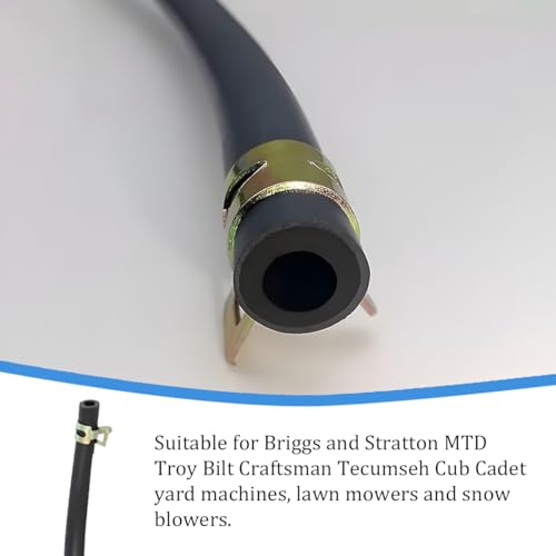 TNAIYH 10 Feet 1/4 Inch ID Car Fuel Line Hose, Small Vehicle Gasoline Tube Kit with 20PCS Clamps, Automotive Fuel Systems Line Hose Set Accessories, for Small Engines and Generators - Thumbnail 4