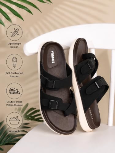 Image of Men's Slip-on Sandals with Double Buckle