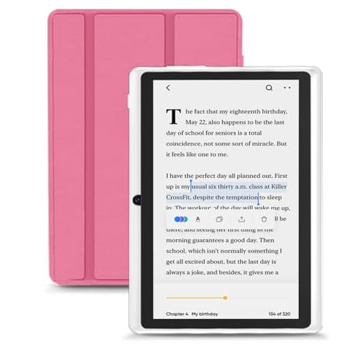 HNVHNV Android Tablet 7 Inch Tablet, E-Reader, 6GB RAM 32GB ROM 1TB Expansion, Quad-core Processor, Dual Camera, WiFi, Bluetooth, Parental Control (Pink)