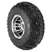 2 Pack 7 Inch 16x8-7 ATV Wheel Tire 16x8x7 Go-Kart Quad Tubeless Tyre and Rim 4PR Aluminum Rim 3 Bolt Off Road Tire for UTV Mini Bike Go Cart Golf Cart Lawn & Garden Mower 110cc 125cc