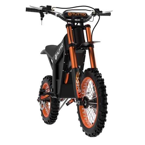 Tuttio Soleil 01 Electric Dirt Bike 2000W, 37MPH Speed, 14″/12″ Fat Tires Electric Motorcycle, 48V 21AH Battery for 45 Mile Range,Ideal for Adults & Teens 13+ on Mountain Adventures(USA Warehouse)