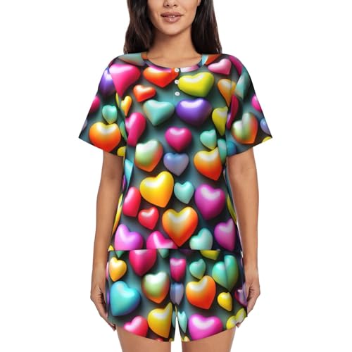 Pyjama femme arc-en-ciel pour des matinées cocooning et des nuits d'été douces