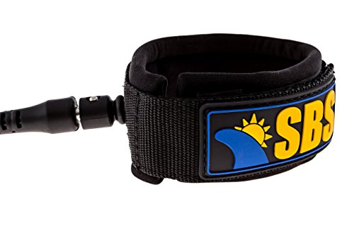Santa Barbara Surfing SBS-113 10' Coiled Sup Leash - Guaranteed For Life - Ultra Premium 10 Ft Paddleboard Leash thumb #1